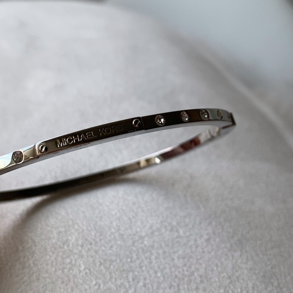 Michael Kors Silver Bangle Bracelet - Picture 3 of 6